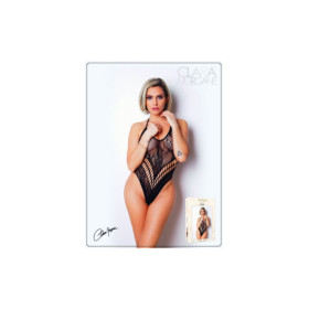 Body effet string sexy noir en résille - Le Numéro 4 - Collection Body 